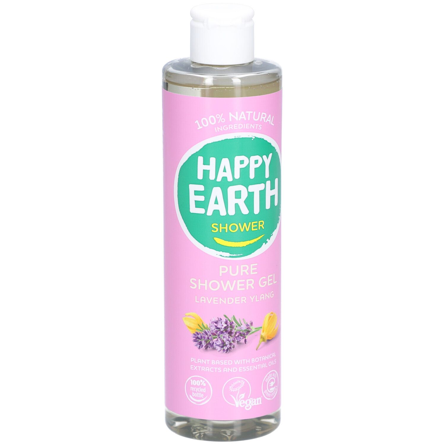 Happy Earth 100% Natuurlijke Douchegel Lavender & Ylang