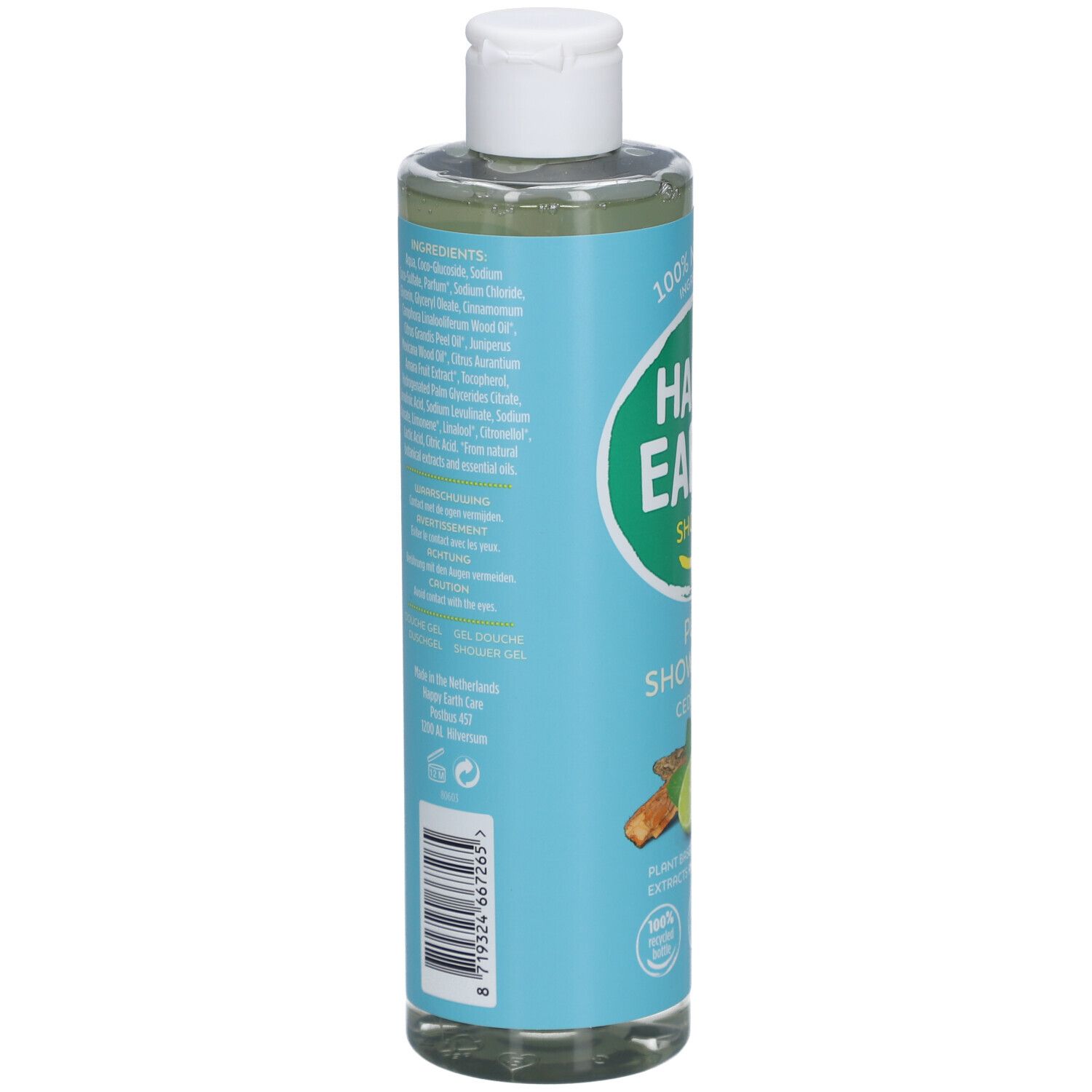 Happy Earth 100% Natuurlijke Douchegel Cedar & Lime