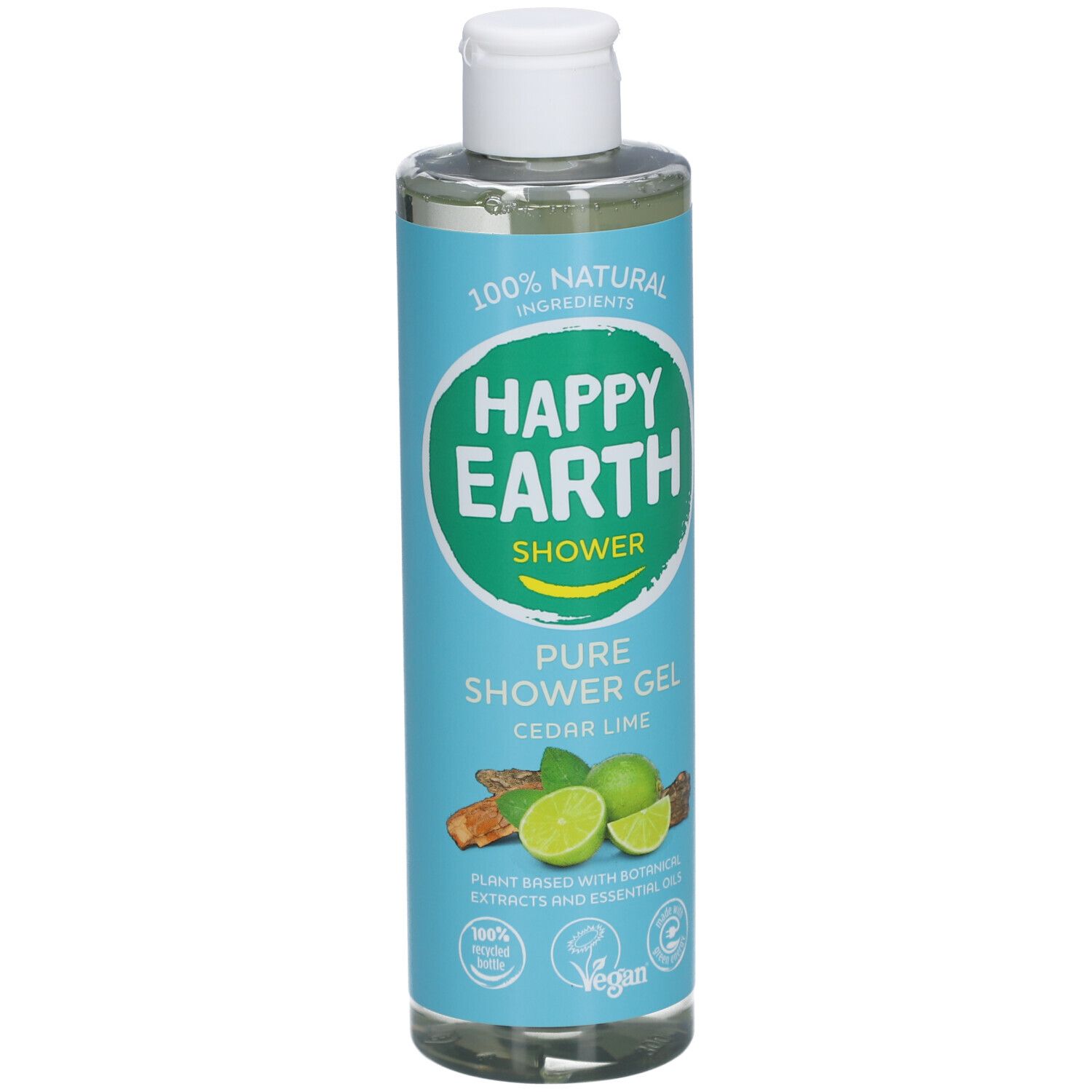 Happy Earth 100% Natuurlijke Douchegel Cedar & Lime