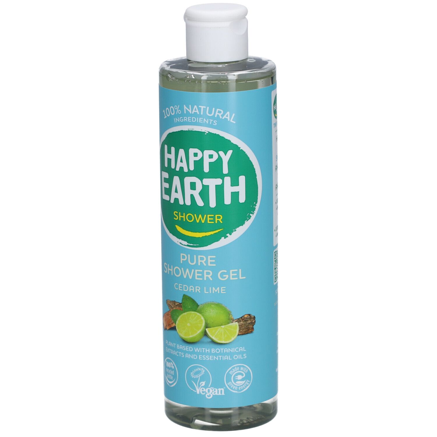 Happy Earth 100% Natuurlijke Douchegel Cedar & Lime
