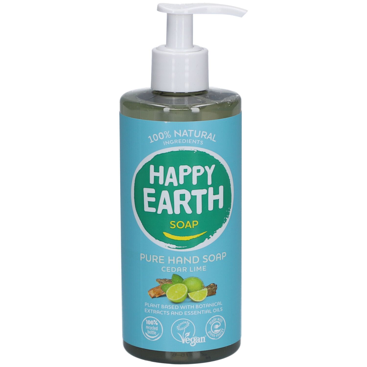 Happy Earth 100% Natuurlijke Handzeep Cedar & Lime