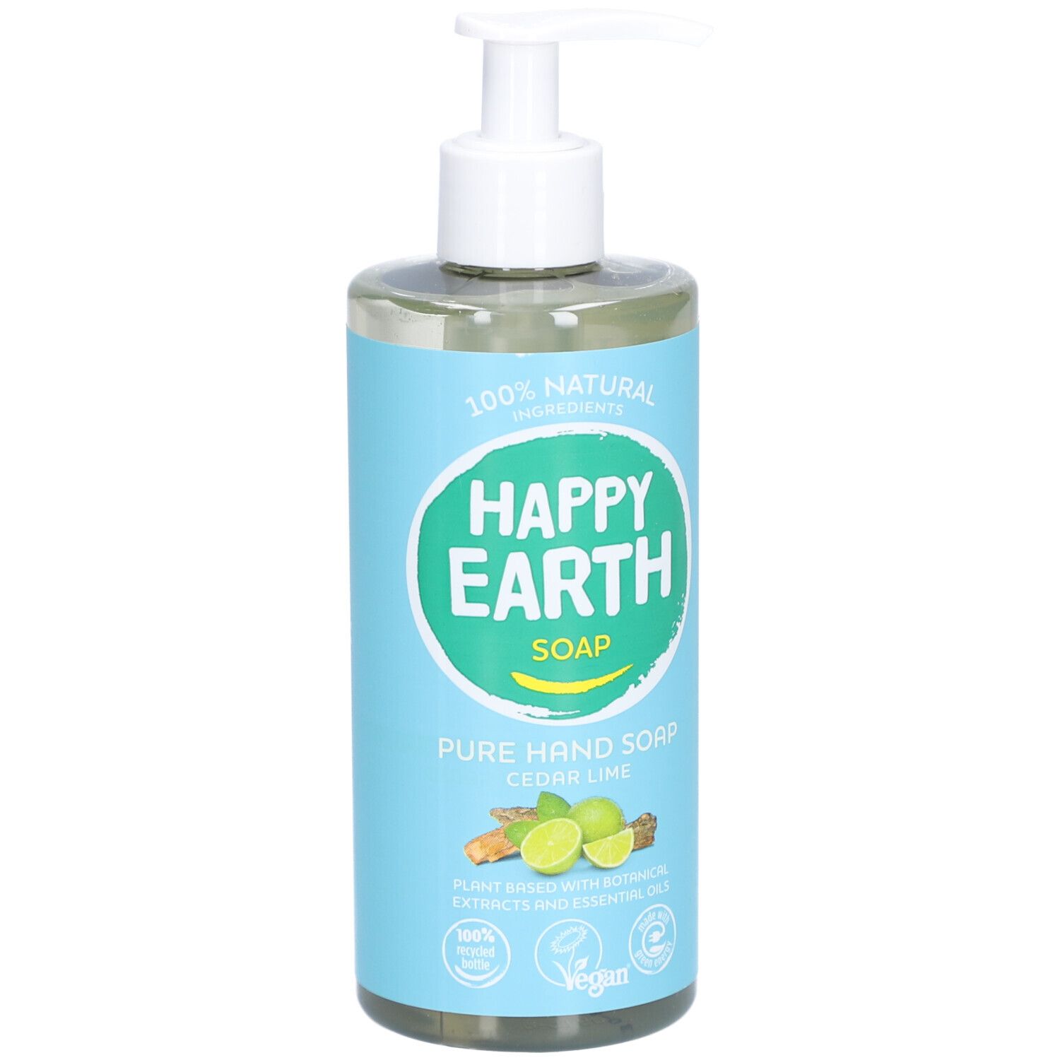 Happy Earth 100% Natuurlijke Handzeep Cedar & Lime