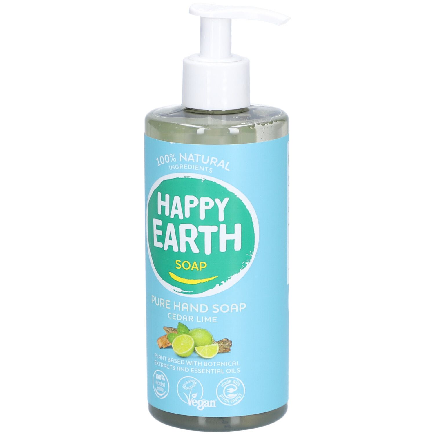Happy Earth 100% Natuurlijke Handzeep Cedar & Lime