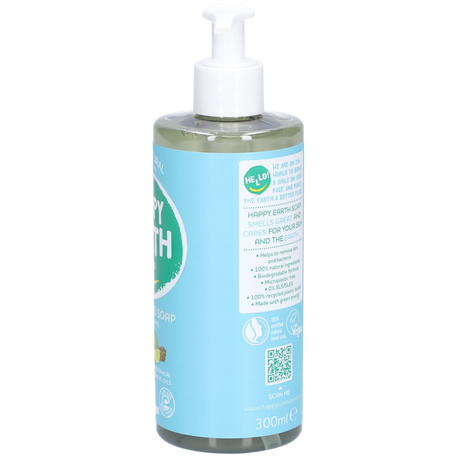 Happy Earth 100% Natuurlijke Handzeep Cedar & Lime