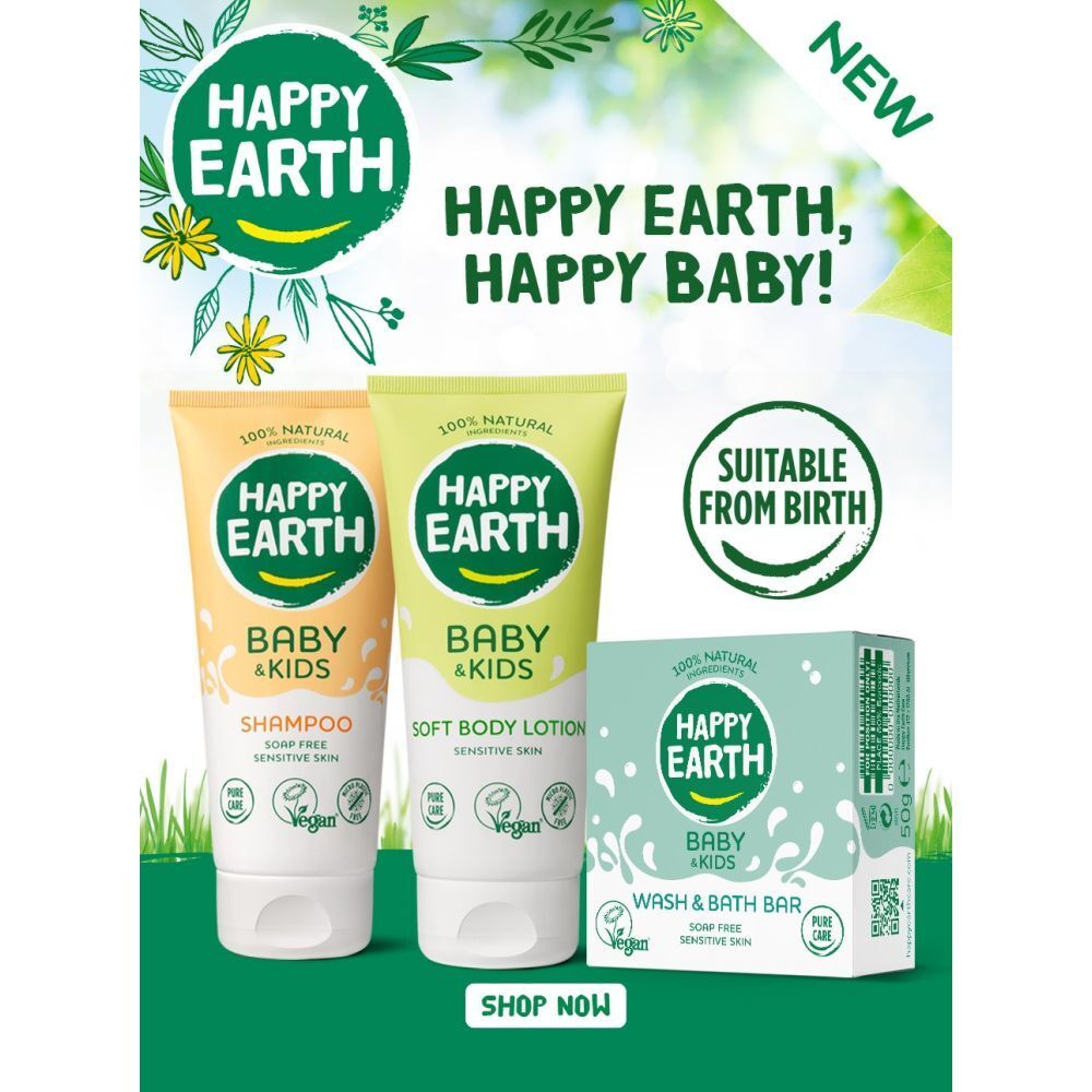 Happy Earth Shampoo Naturelle 100% Bébé & Enfants