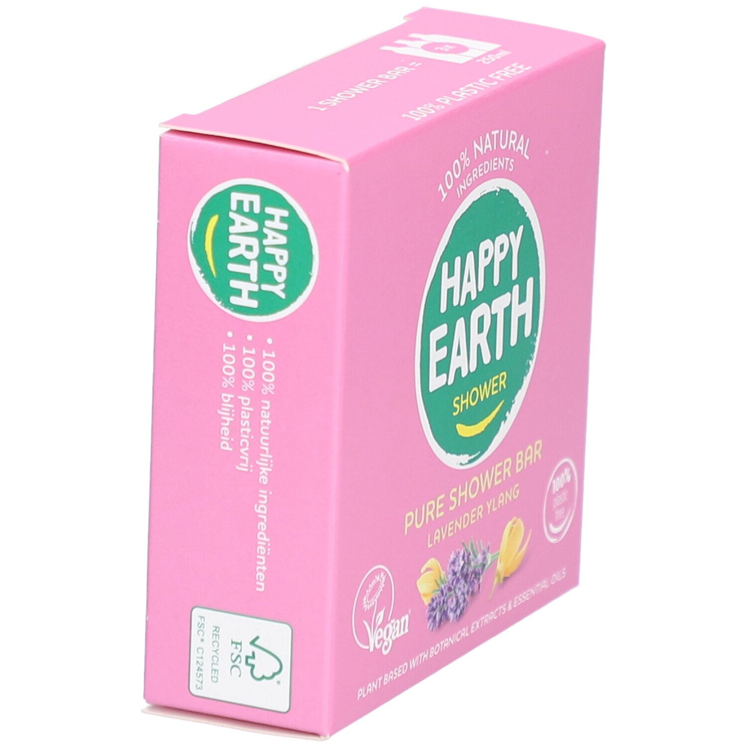 Happy Earth 100% Natuurlijke Shower Bar Lavender & Ylang