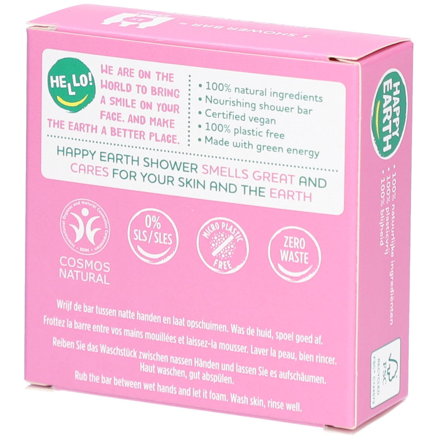 Happy Earth 100% Natuurlijke Shower Bar Lavender & Ylang