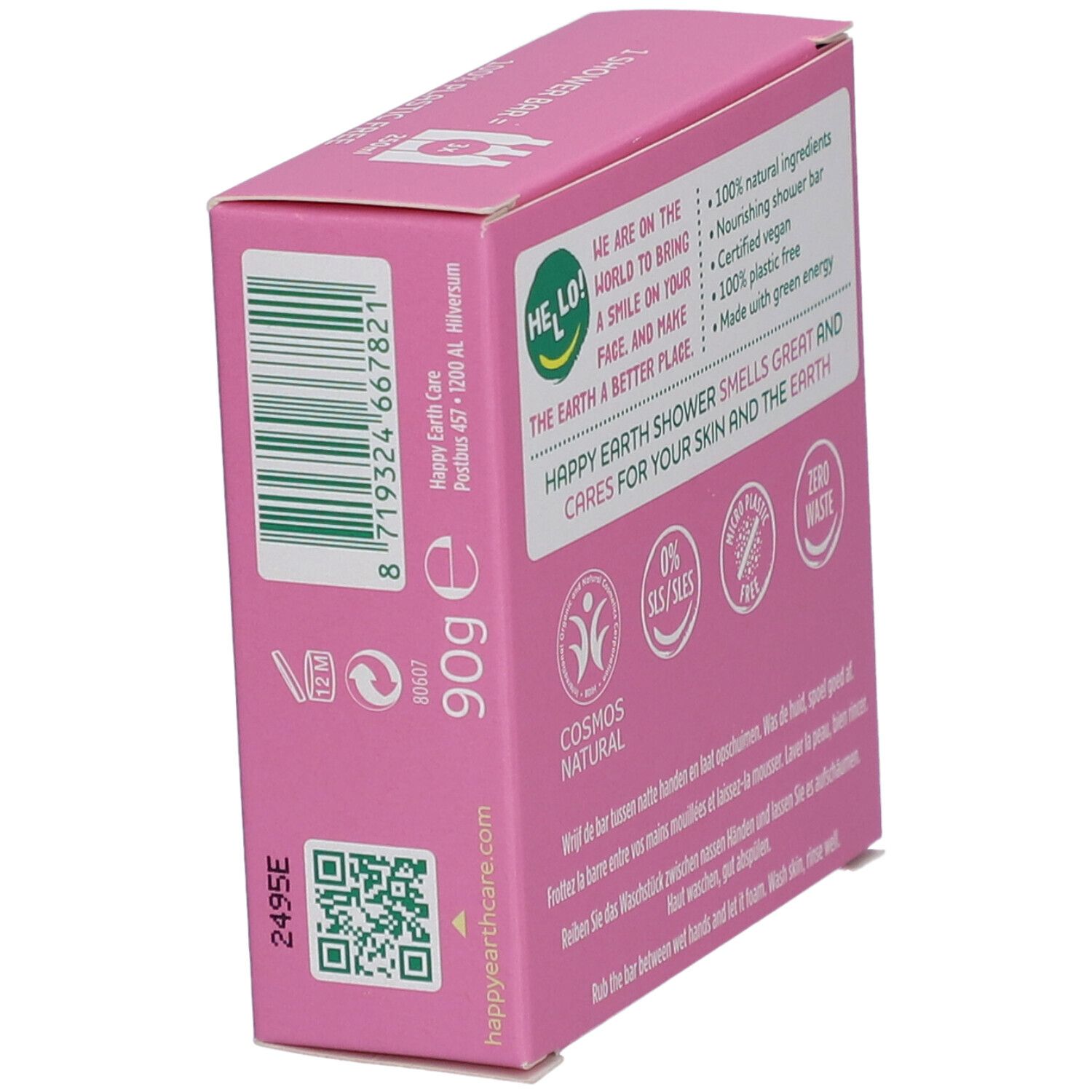 Happy Earth 100% Natuurlijke Shower Bar Lavender & Ylang