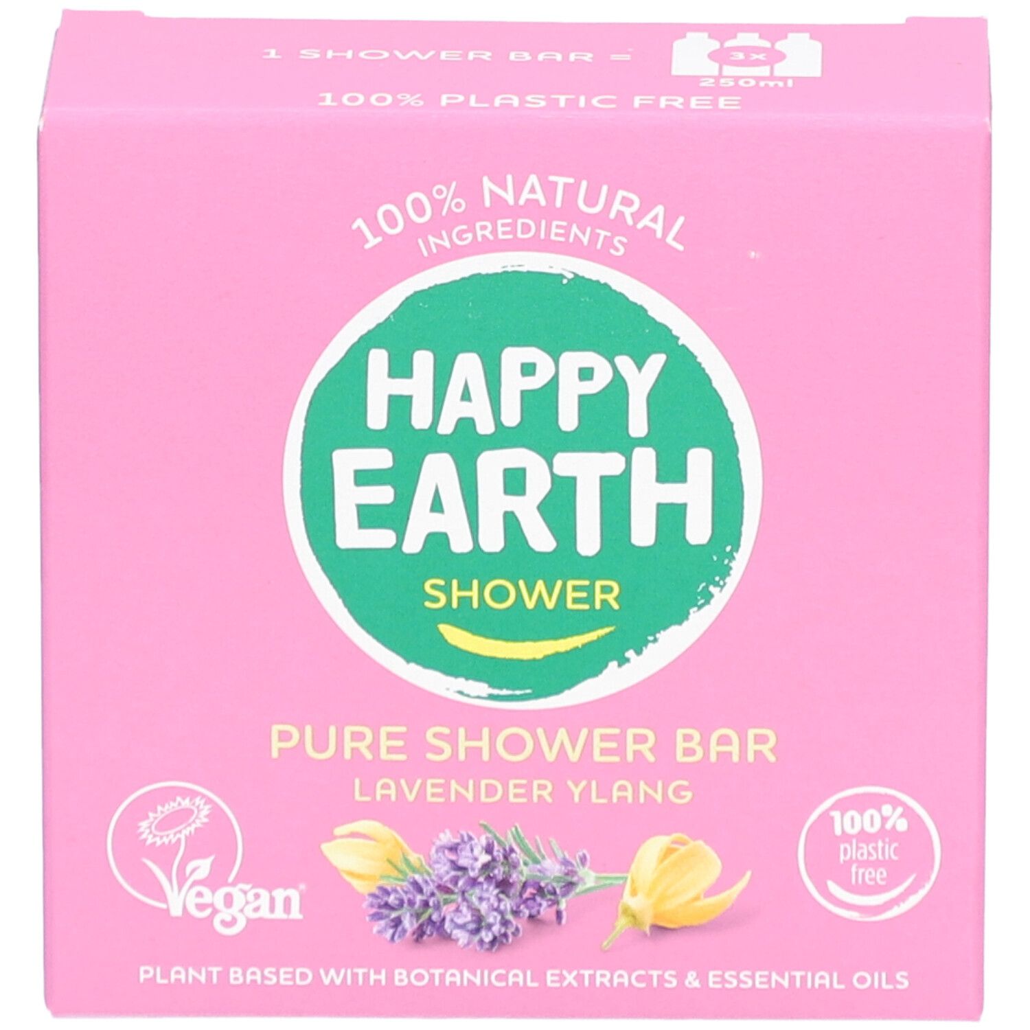Happy Earth 100% Natuurlijke Shower Bar Lavender & Ylang