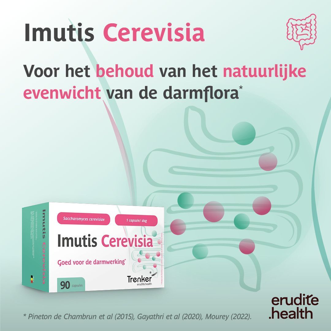 Imutis Cerevisia: Voor het natuurlijke evenwicht van de darmflora. 90 capsules.