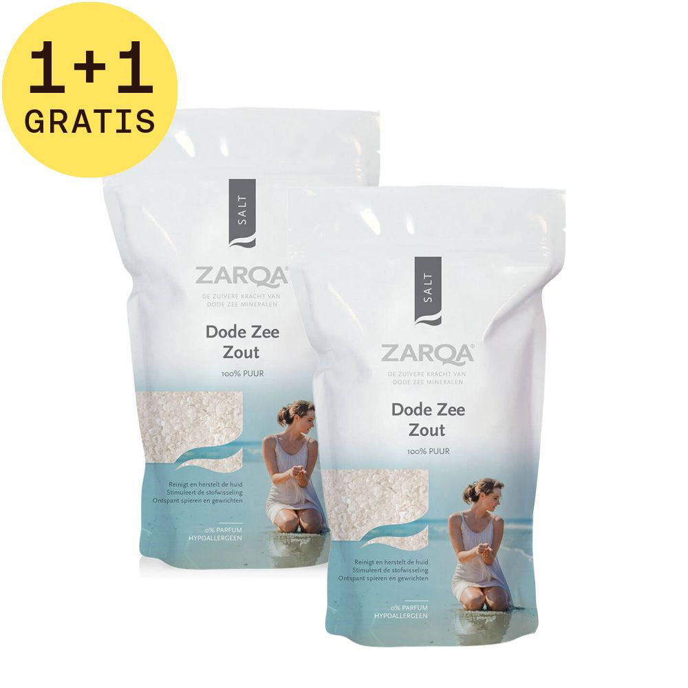 Zarqa® Puur Dode Zee Zout 1+1 GRATIS