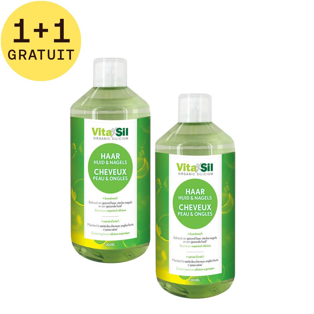 Vitasil Organic Silicium Cheveux, Peaux & Ongles 1+1 GRATUIT