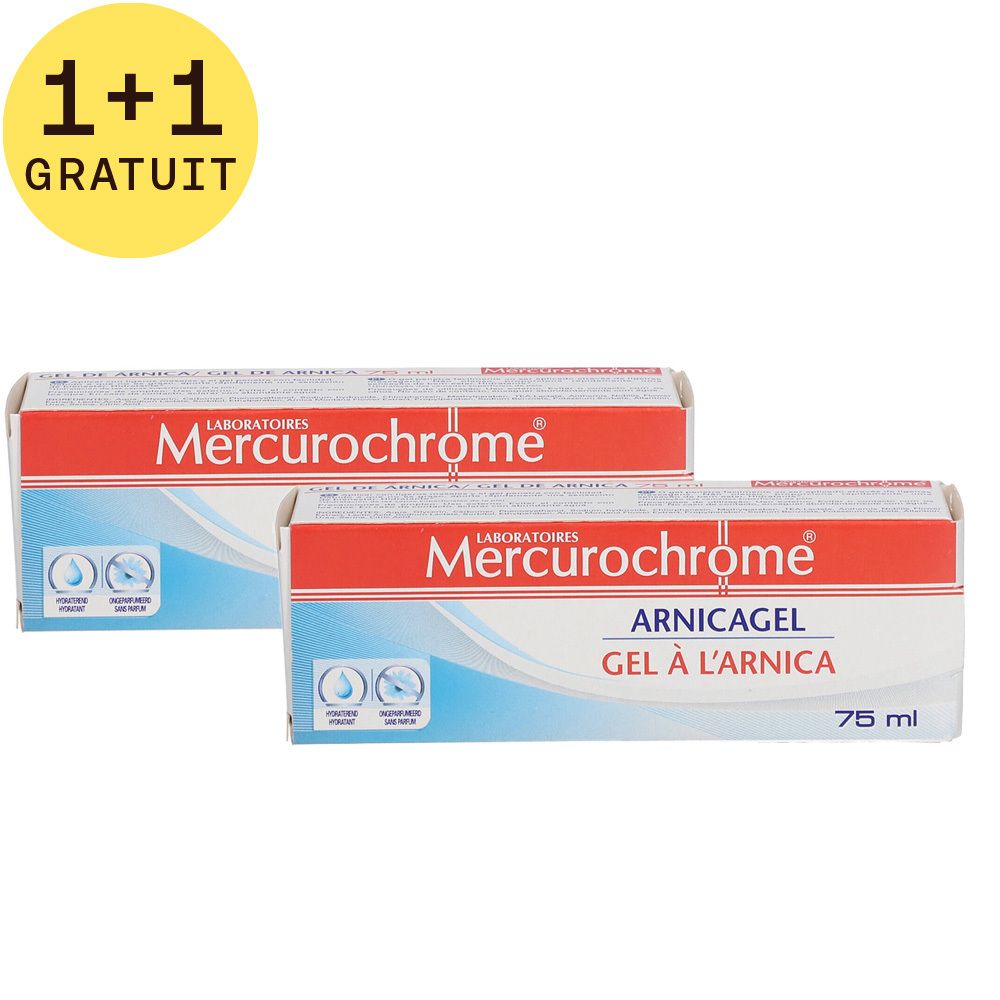 Mercurochrome Gel Arnica 1+1 GRATUIT