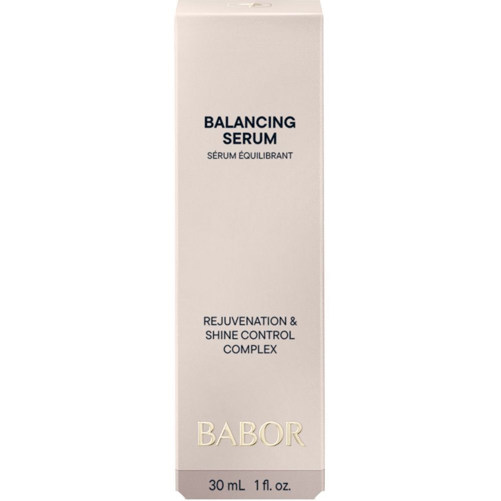 Verpakking van BABOR Balancing Serum. Opschrift: Balancing Serum, 30 ml.