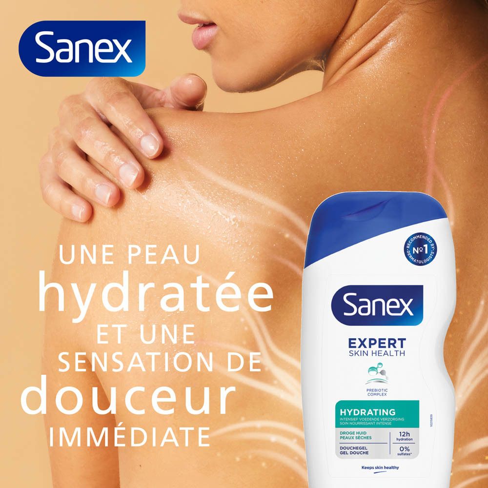 Sanex Expert Skin Health Gel Douche Hydratant pour Tous Types de Peaux