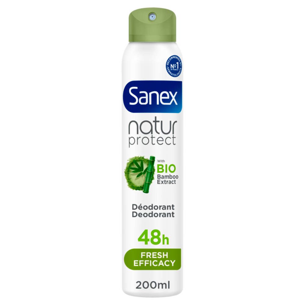 Sanex Natur Protect | Deodorant met Bamboe-extract | 24 uur frisse werking