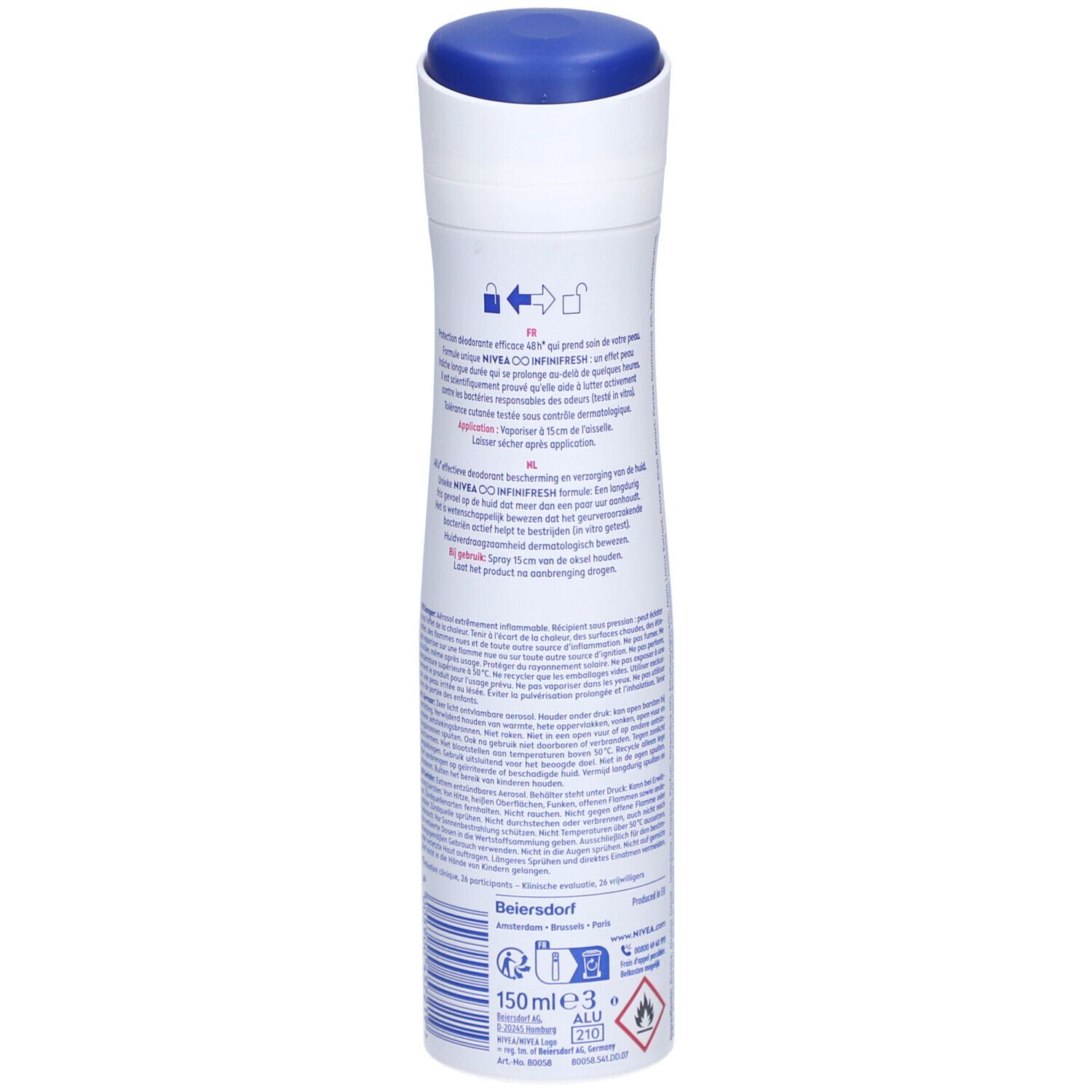 Nivea Fresh Flower 0% Aluminium Deodorant Spray 48h