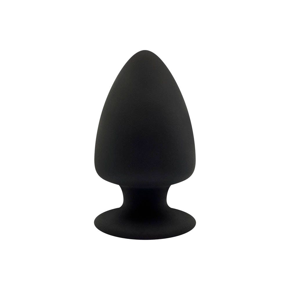 SilexD Premium Siliconen Stekker Zwart Small Model 1 (9x5,2 cm)
