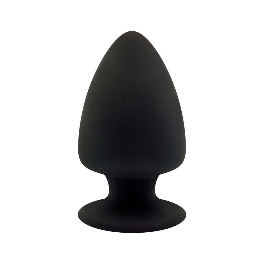 SilexD Plug Premium en Silicone Noir Medium Modèle 1 (11 x 6,2 cm)