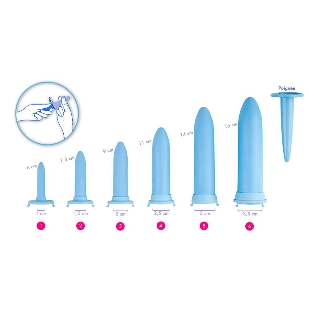 Velvi Kit Velvi Soft | 6 Dilatateurs Vaginaux