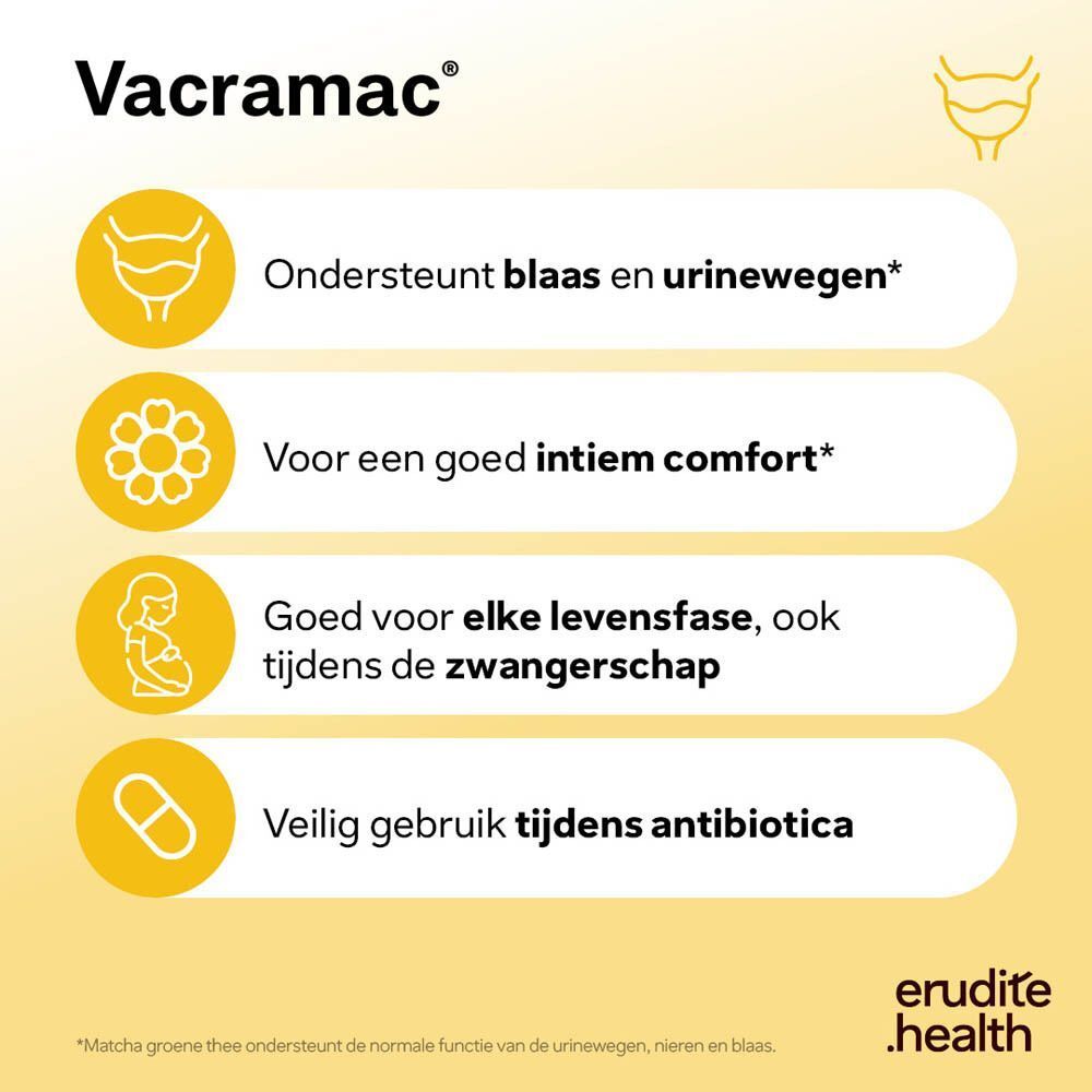 Twee vrouwen houden een pak Nutriphyt Vacramac Duo vast.