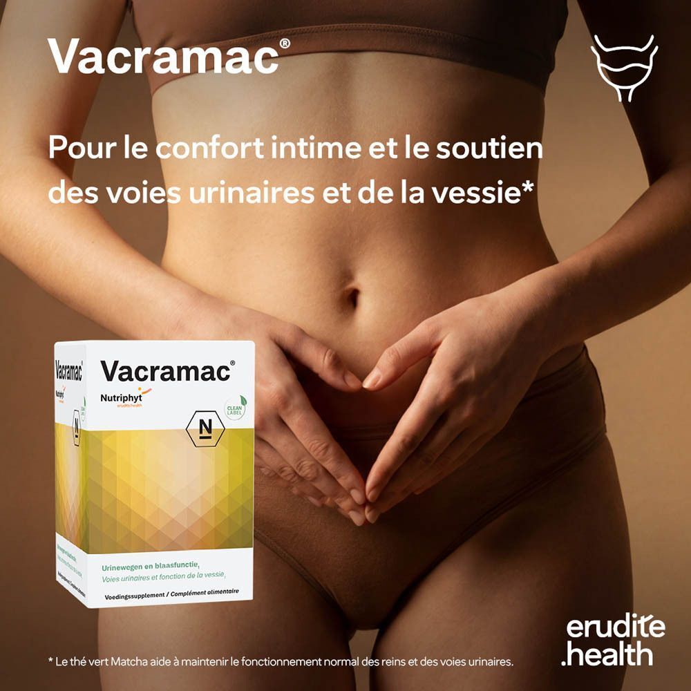 Mains tenant une boîte de Nutriphyt Vacramac Duo.