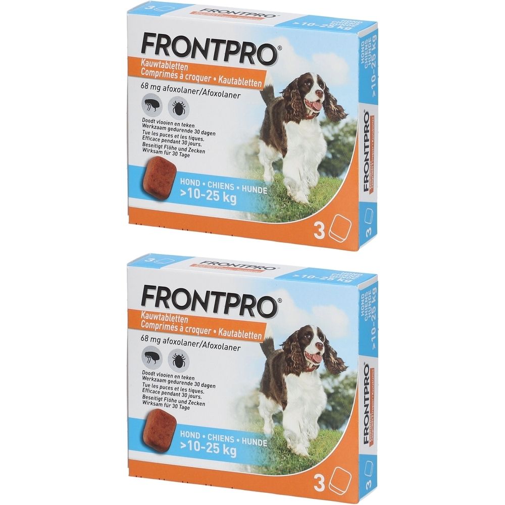 FRONTPRO® Kauwtabletten Hond 10-25 kg Duo