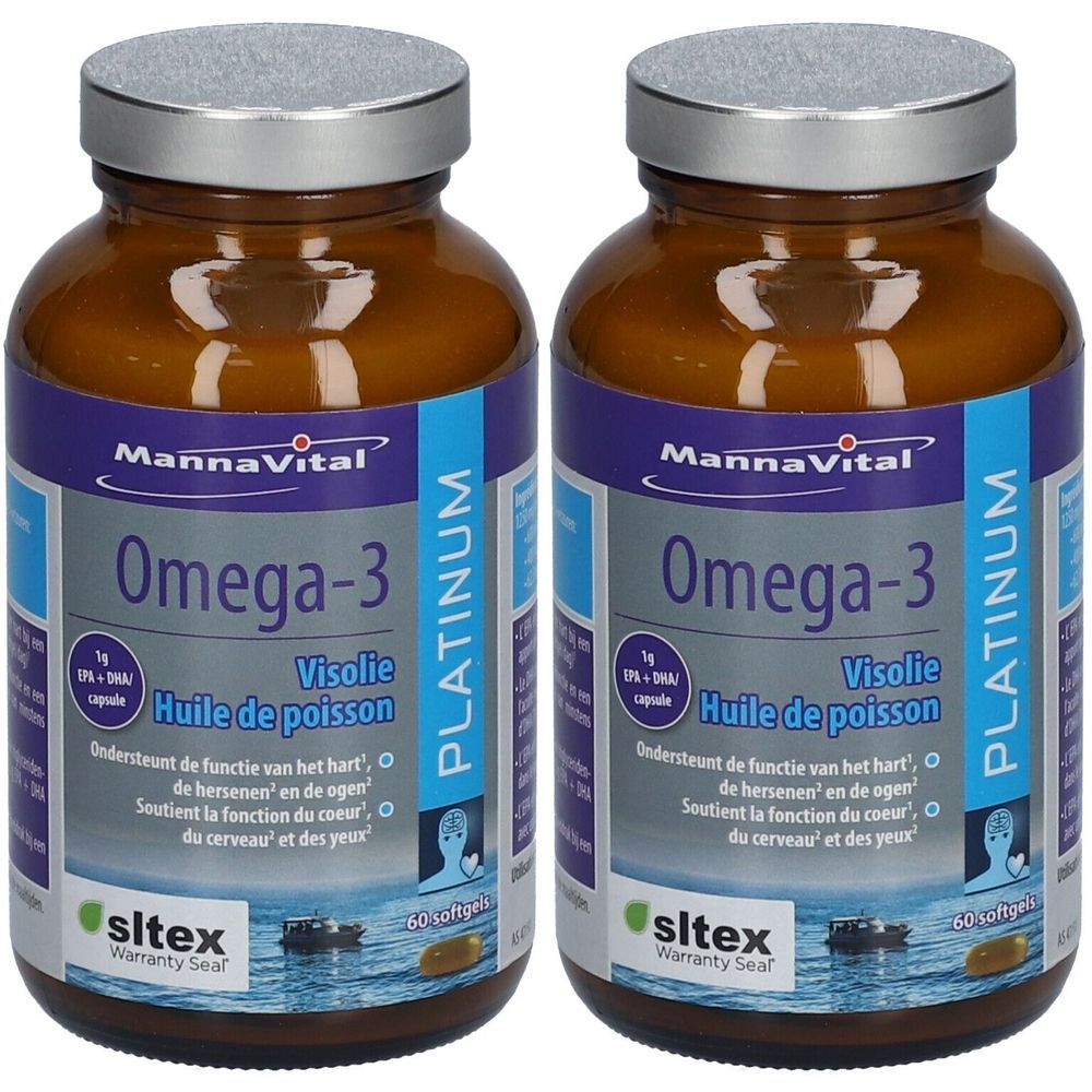 Mannavital Omega-3 Platinum Huile de Poisson