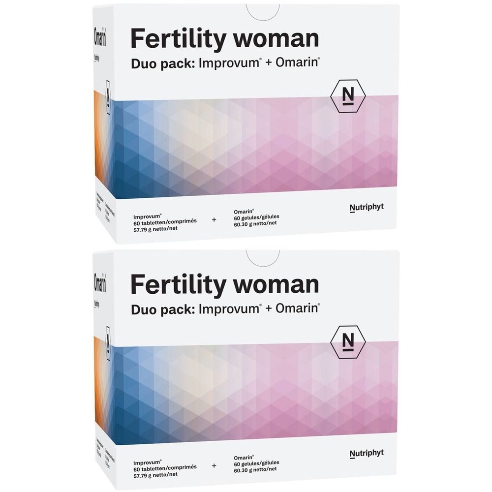Nutriphyt Fertility Woman Duo Improvum® + Omarin®