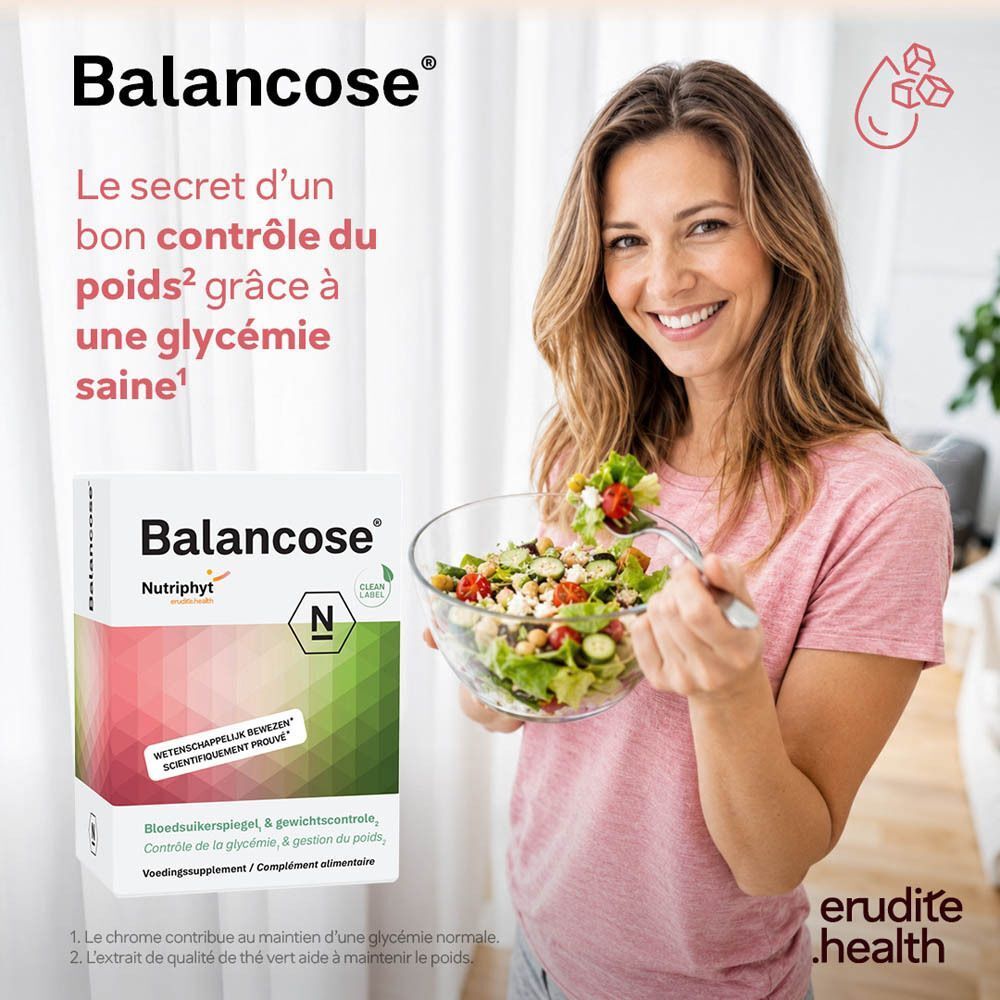 Balancecose : approche 4-en-1 pour le métabolisme, extrait de thé vert.