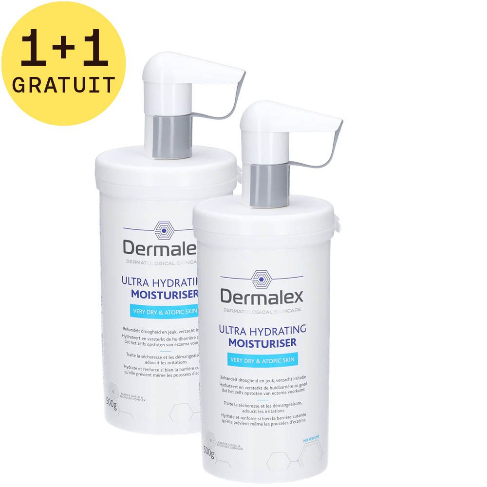 Dermalex Crème Ultra Hydratante Peaux Très Sèches 1+1 GRATUIT