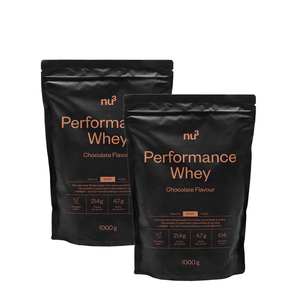 nu3 Performance Whey Chocolade 1+1 GRATIS