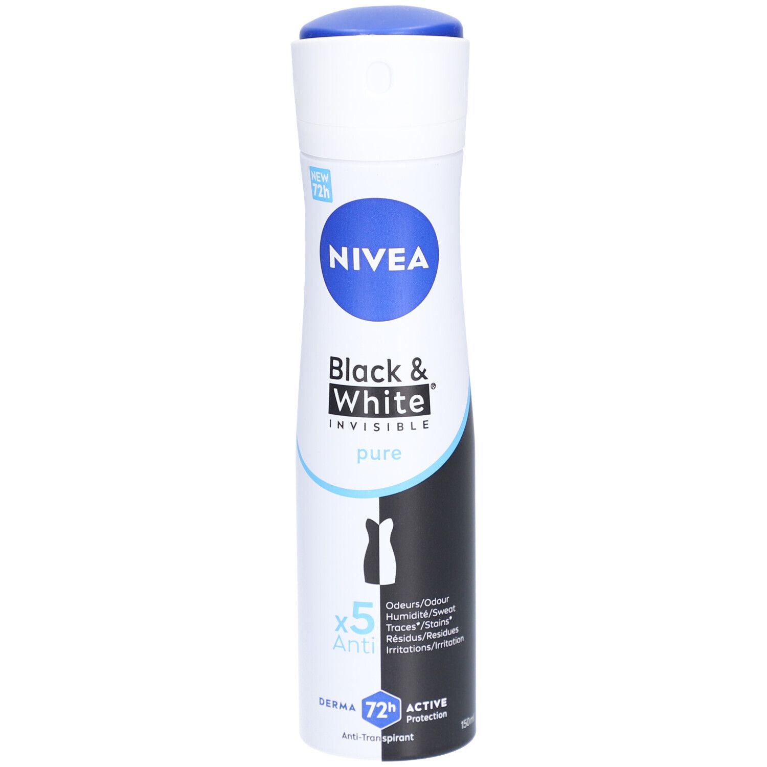 Nivea Déodorant Spray Invisible Black & White Pure