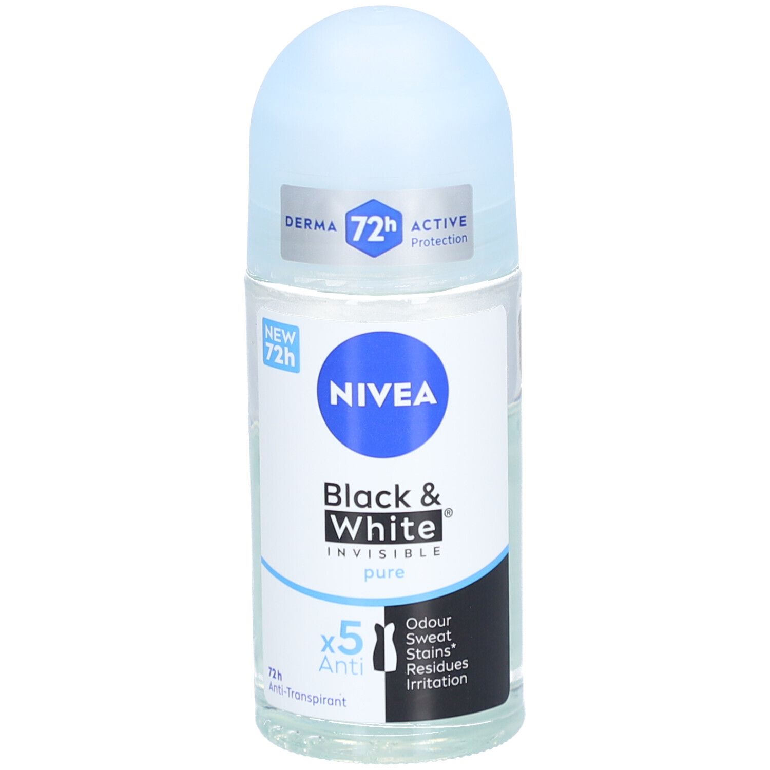 Nivea Deodorant Roll-on Black & White Invisible Pure