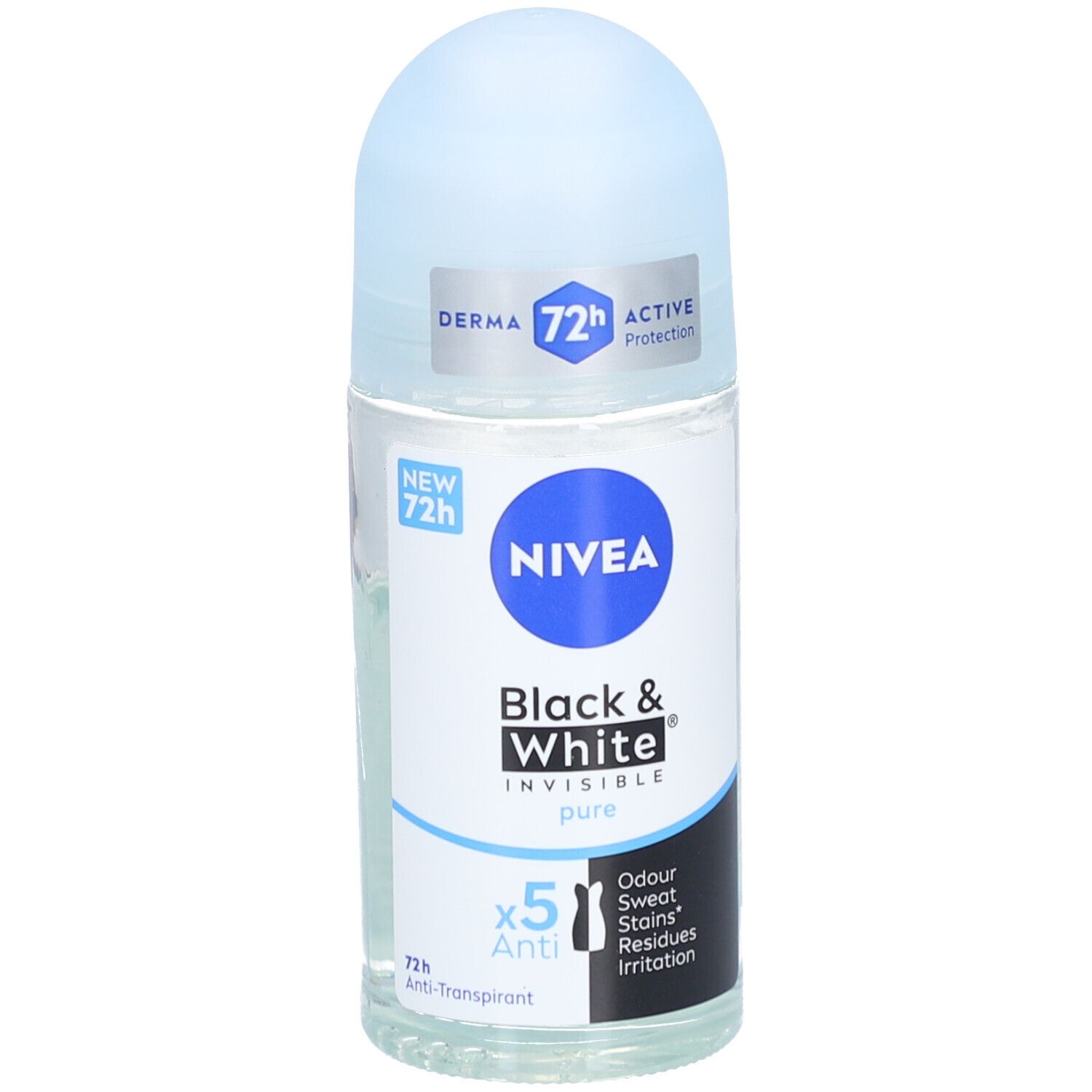 Nivea Deodorant Roll-on Black & White Invisible Pure