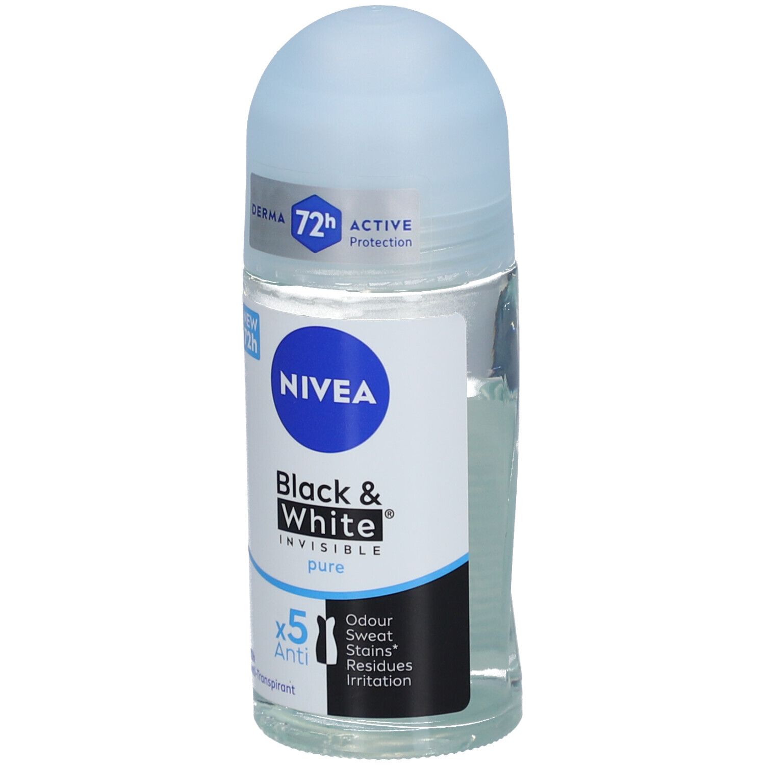 Nivea Deodorant Roll-on Black & White Invisible Pure