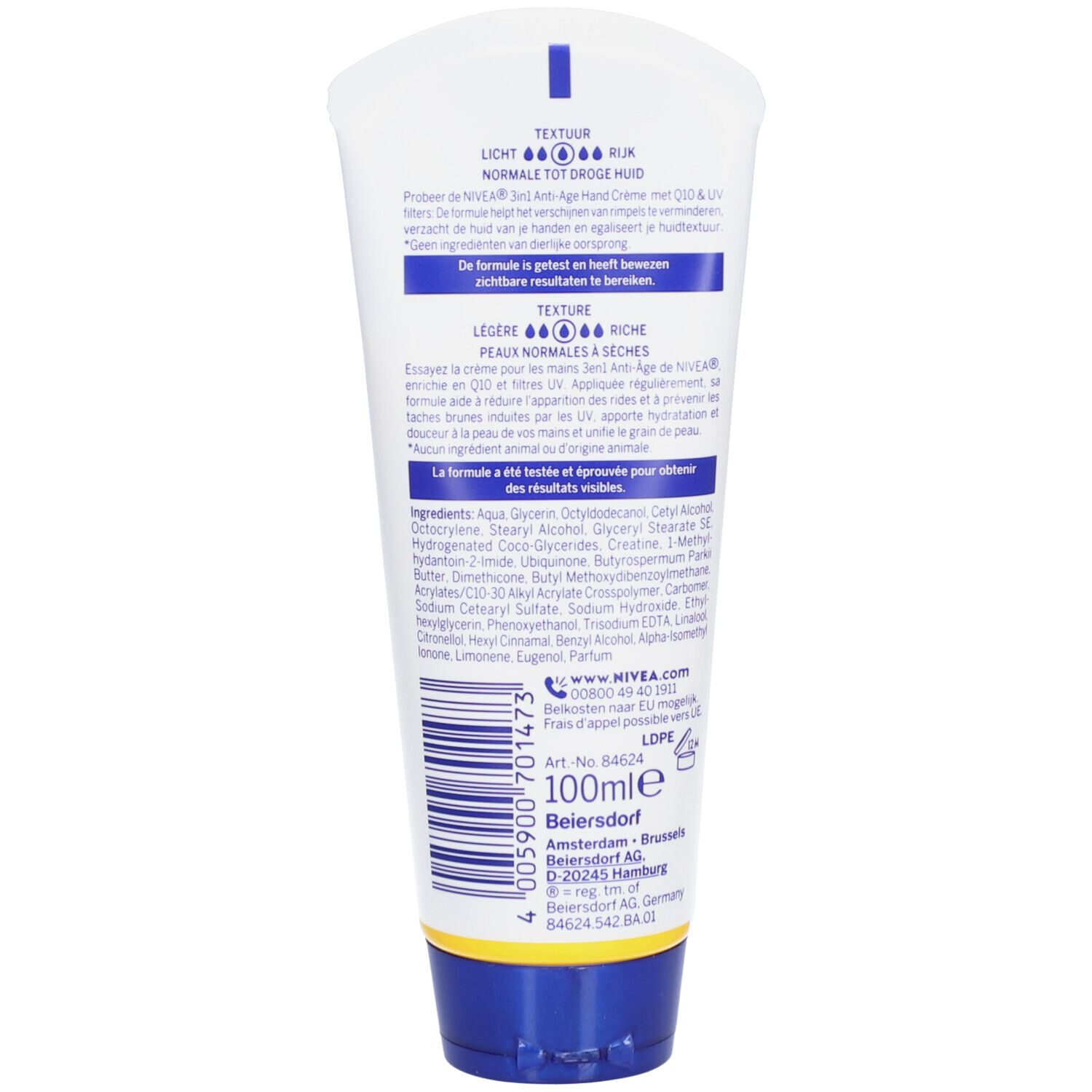 Nivea Crème Mains 3-en-1 Q10 Anti-Âge