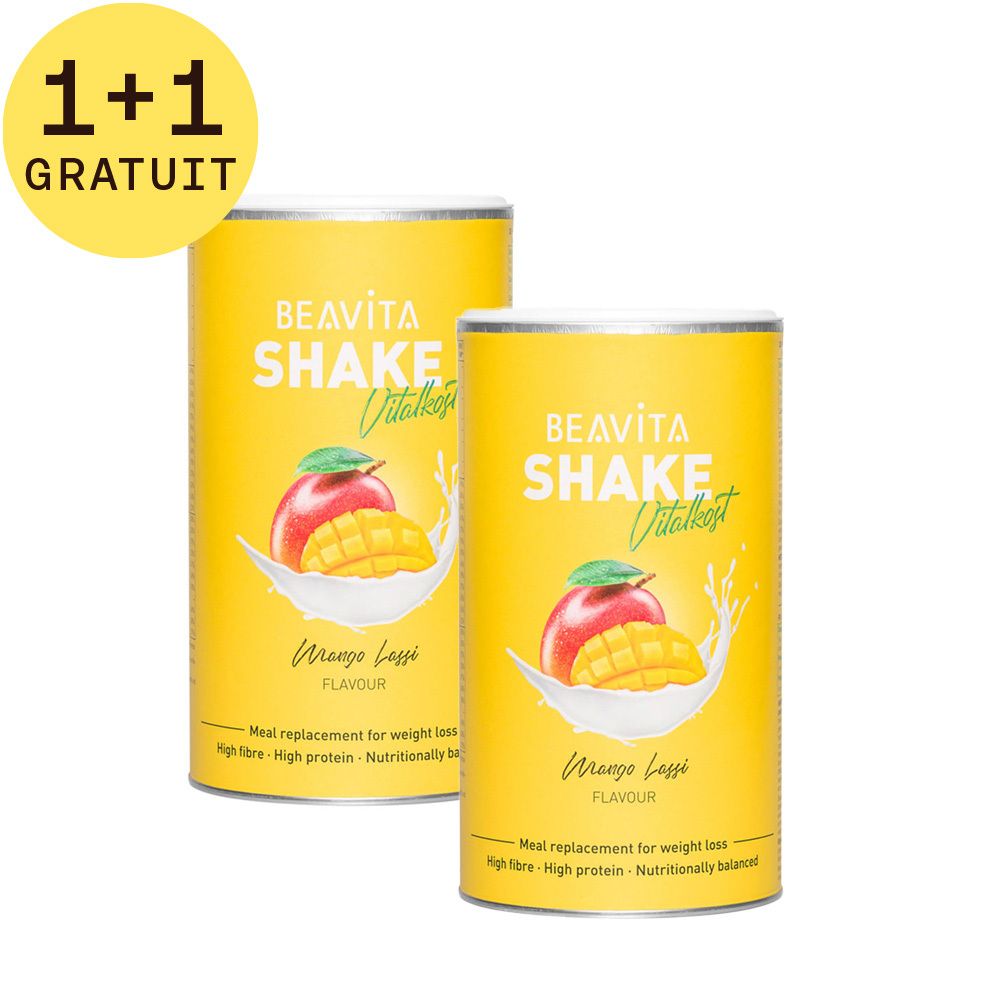 BEAVITA Shake minceur, Mango Lassi 1+1 GRATUIT