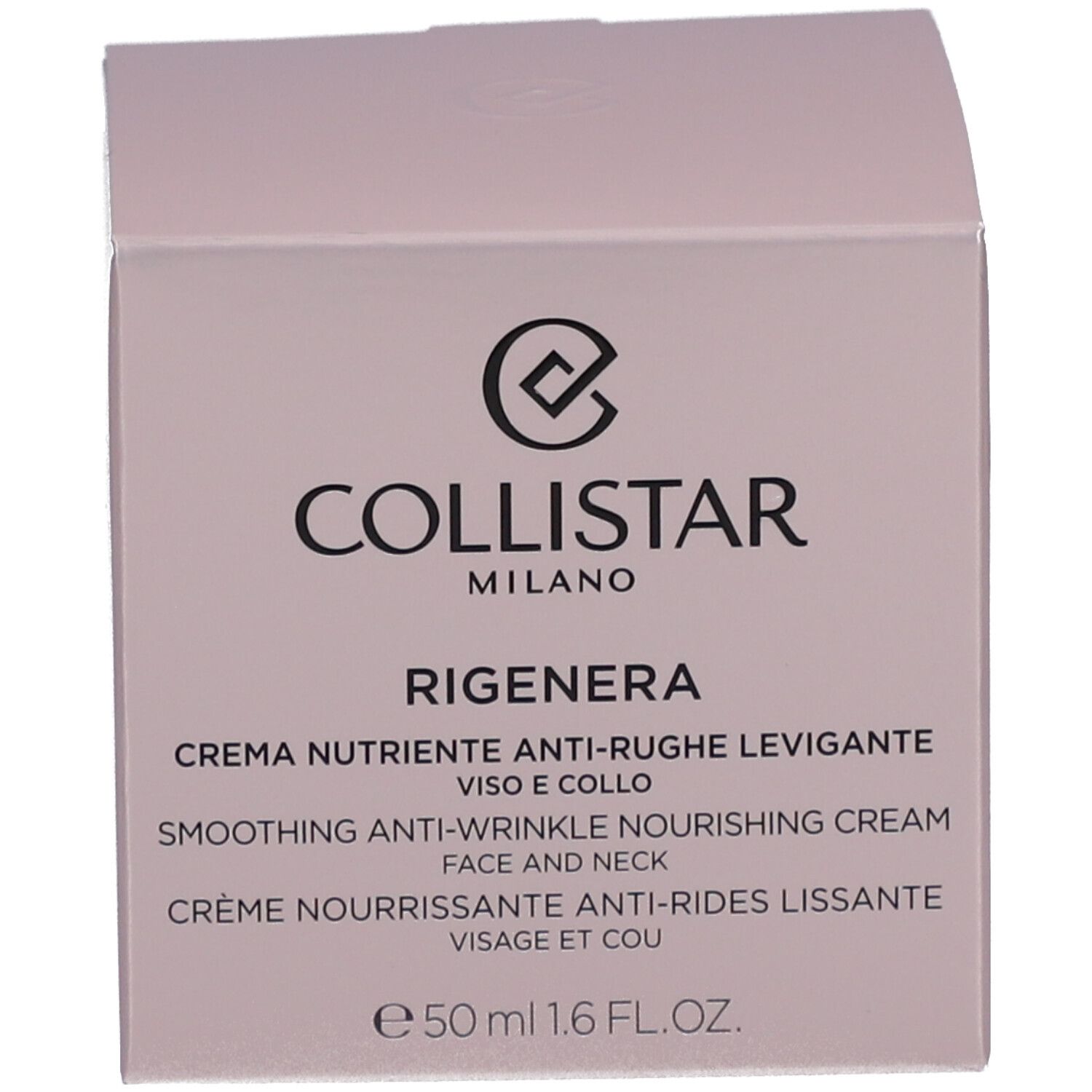 Collistar Rigenera Smoothing Anti-Wrinkle Nourishing Cream Face and Neck