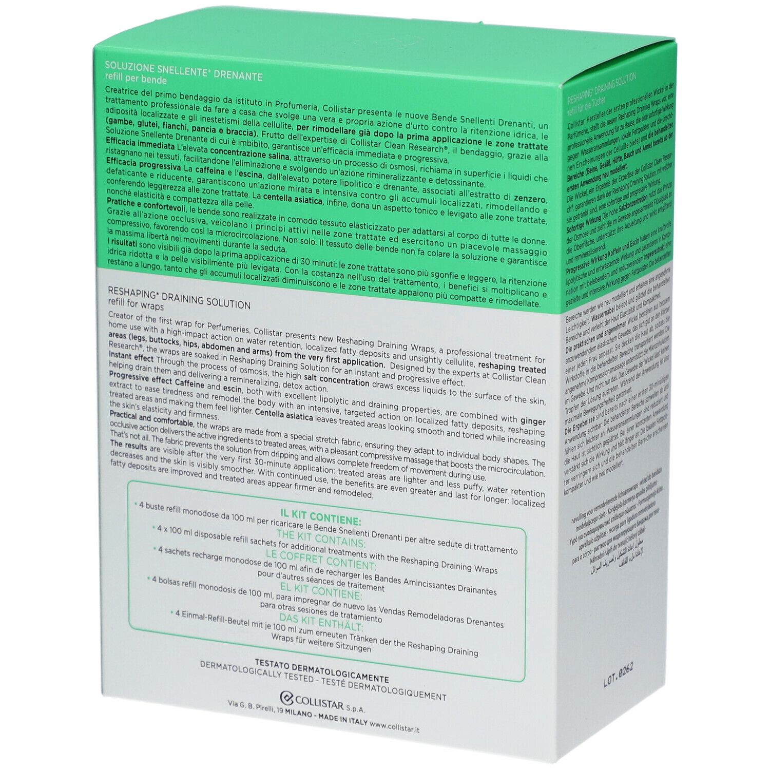 Collistar Reshaping Draining Wraps