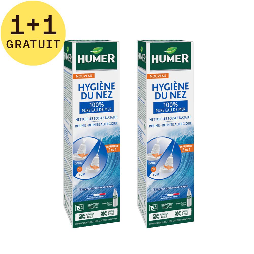 Humer Hygiène du Nez Adulte 1+1 GRATUIT