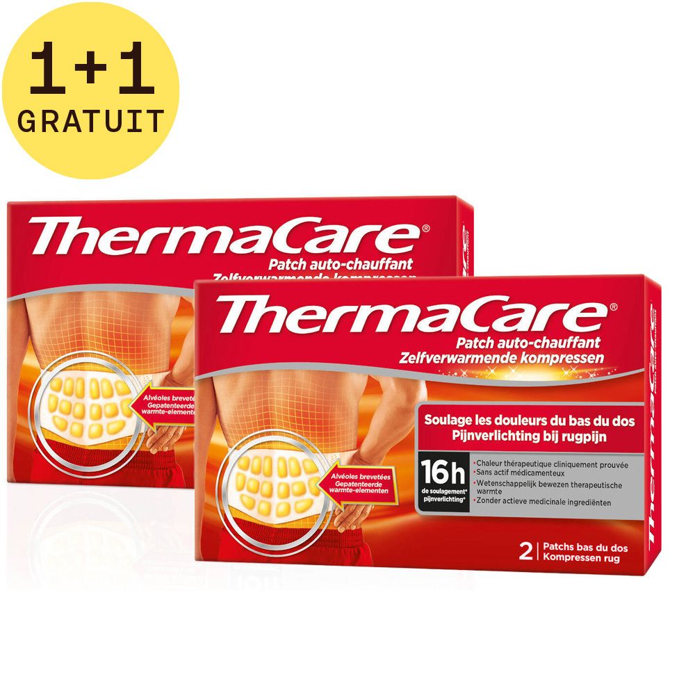 ThermaCare Patch Auto-Chauffantes Mal au Dos 1+1 GRATUIT