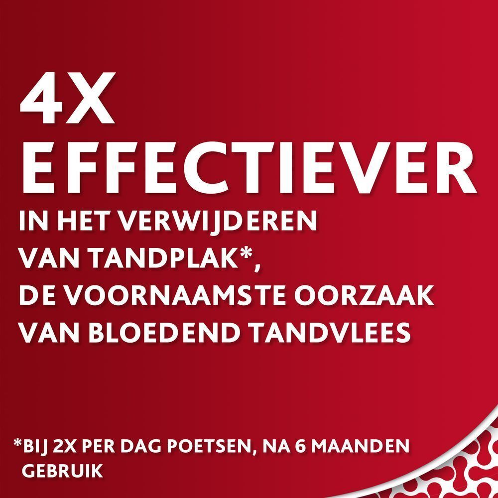 Tekst: 4x effectiever in het verwijderen van tandplak.