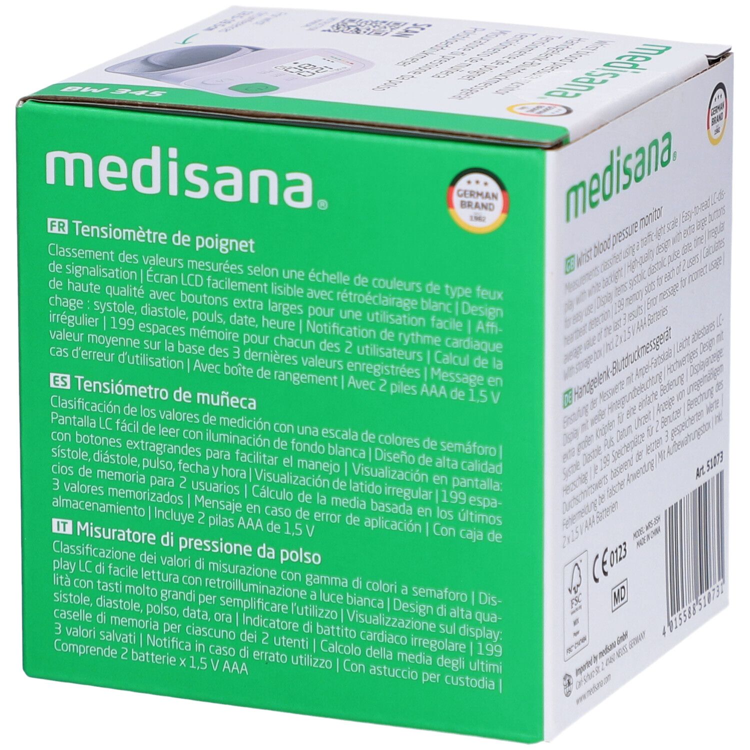Medisana BW345 Polsbloeddrukmeter