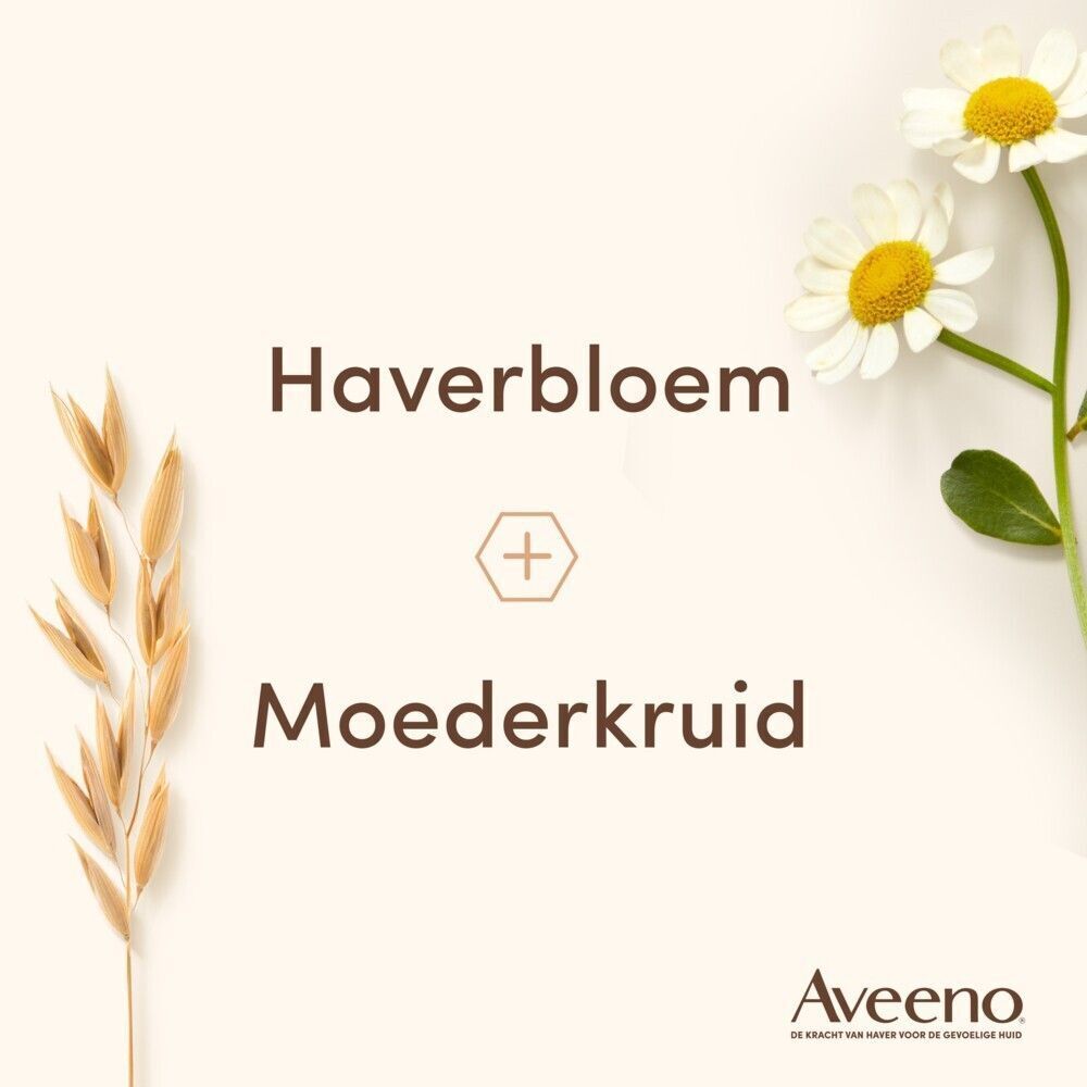 Aveeno: Haverbloem en moederkruid.