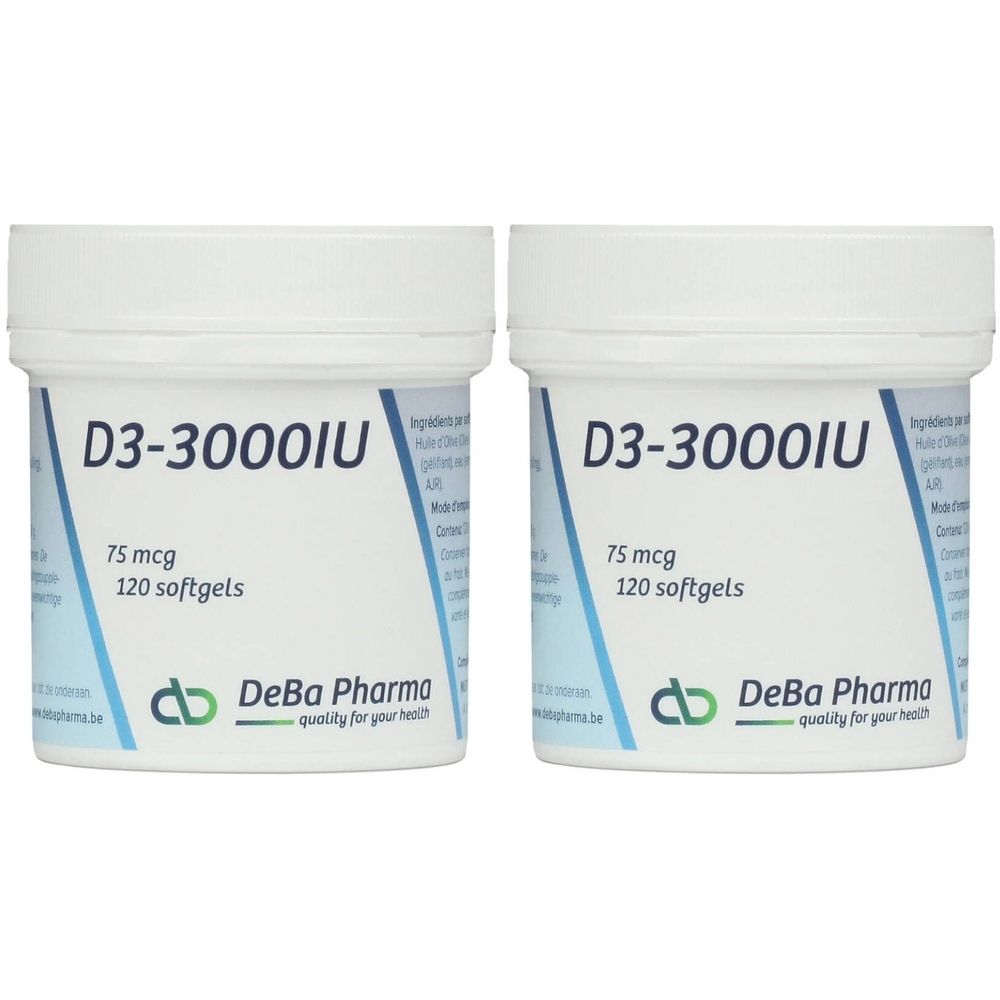 DeBa Pharma Vitamine D3-3000 IU 75mcg