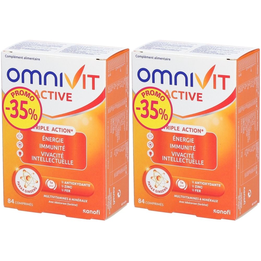 Omnivit Active Verlaagde Prijs | Multivitamine voor Energie, Immuniteit & Mentale Focus