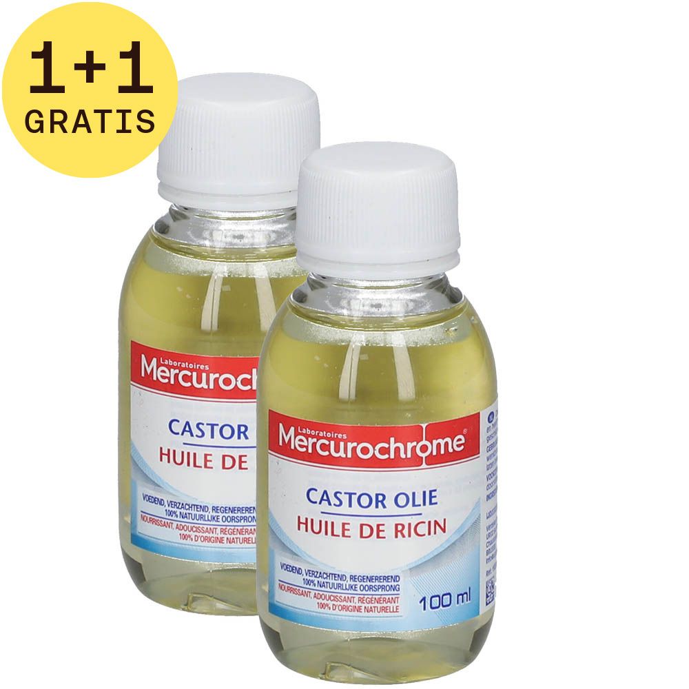 Mercurochrome® Castor Olie 1+1 GRATIS