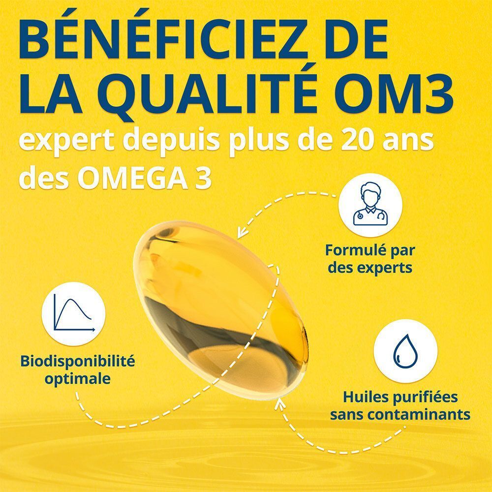 Main tenant une gélule. Gélules jaunes en arrière-plan. Inscription: Soulage les troubles de l'humeur et la dépression.
