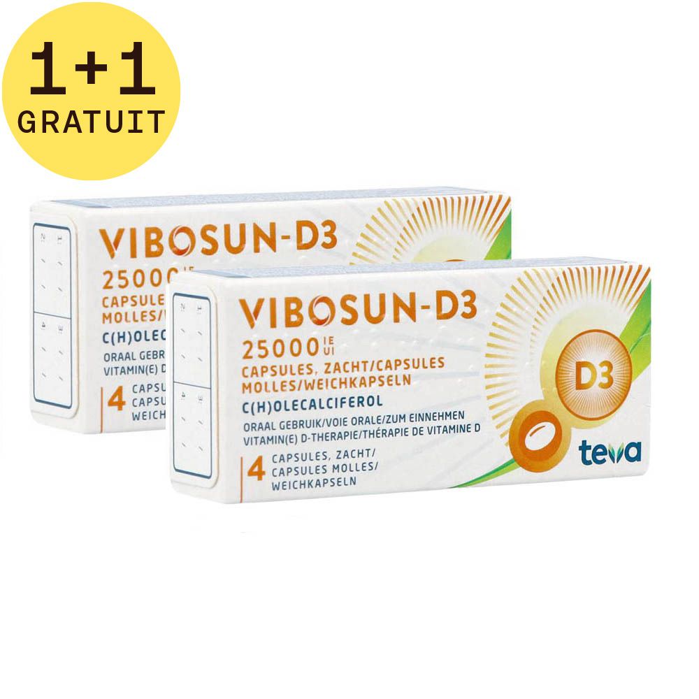 Vibosun-D3 25000 IU 1+1 GRATUIT